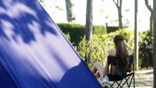 At the campsite